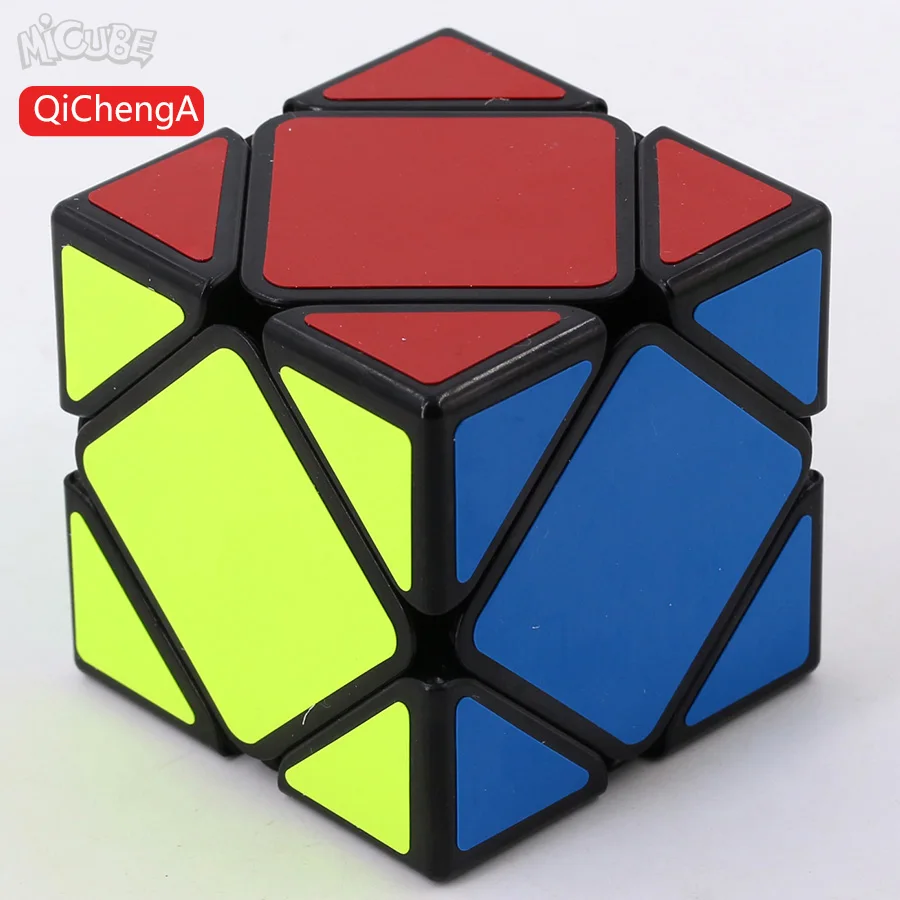 Qiyi Qicheng Skew волшебный куб скорость 3x3x3 Qiyiskewb куб головоломка Magico Cubo черный без наклеек образовательный мозговой Тизер Игрушка - Цвет: Black