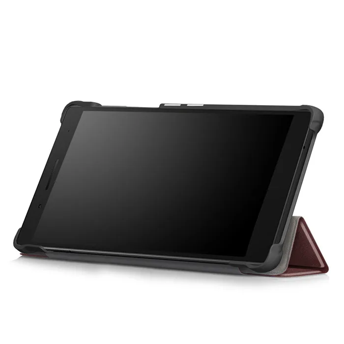 Чехол-книжка из искусственной кожи чехол для lenovo Tab7 Tab 7 TB-7504 TB-7504F TB-7504I TB-7504X 7-ми дюймовых планшетов(Tab 4 7)+ 2 шт. Экран пленка в подарок