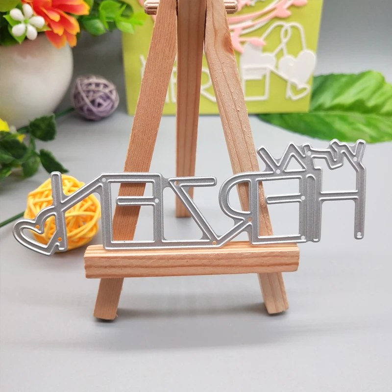

3.4*11.4cm Creative Word new metal cutting Dies for DIY Scrapbooking stencil Decorative Embossing template Paper Cards