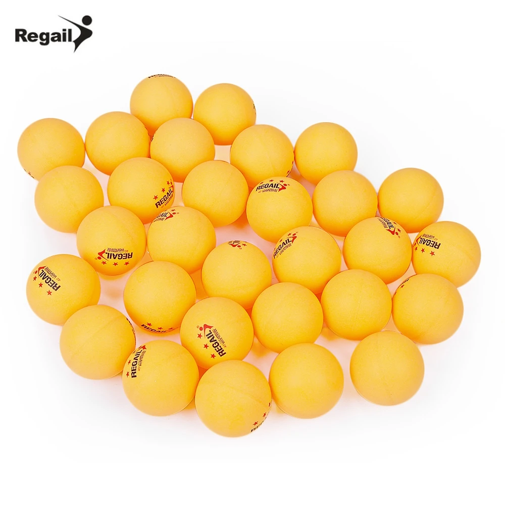 Regail 30pcs 3 Star Table Tennis Balls Set 40mm Practice Ping Pong 