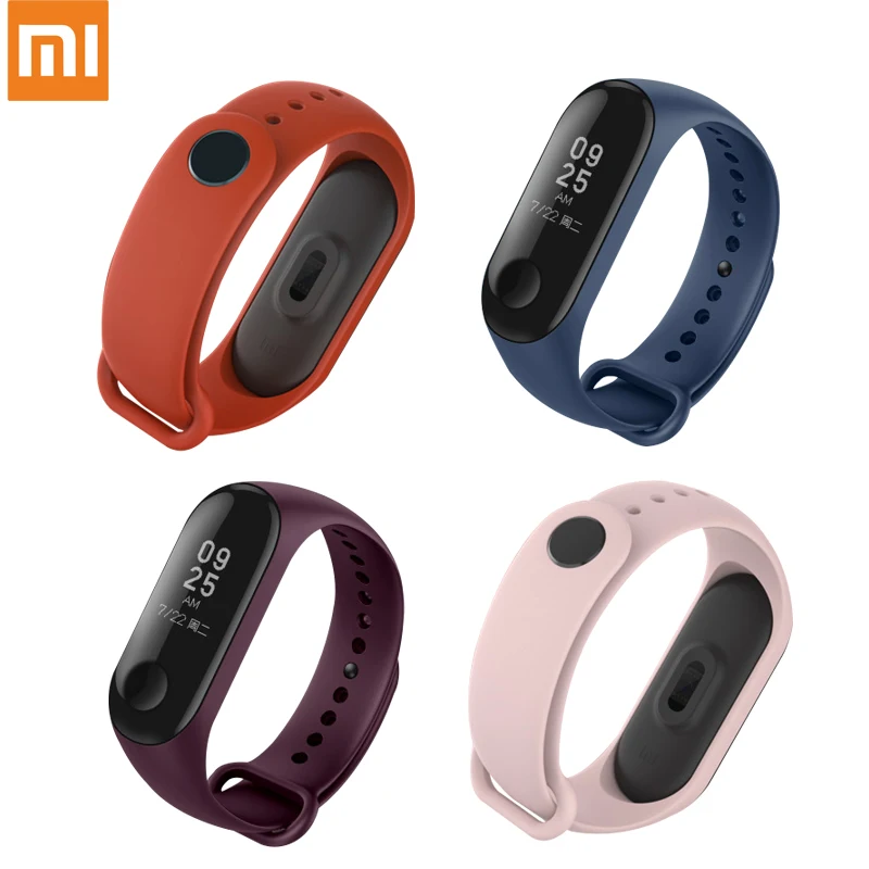 Xiaomi mi ремешок, силиконовый браслет с 4 ремешками, общий mi band 3, умный браслет, спортивный мягкий водонепроницаемый ремешок на запястье mi Band 4