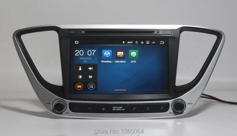 Flash Deal Quad Core 2G RAM 1024*600 Android 9.0 Car DVD GPS Navigation for Hyundai Verna Solaris 2017 Car Radio Stereo Bluetooth WIFI 3G 3