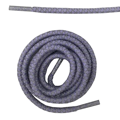 Круглая веревка 3м Светоотражающие шнурки для ботинок бегуна видимые безопасные шнурки 14 цветов 4" /120 см - Цвет: violet