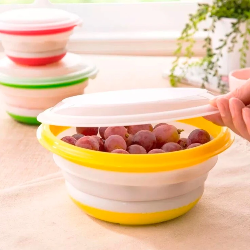 3pcs/set 3Pcs Portable Folding Collapsible Bowl Set Camping Tent