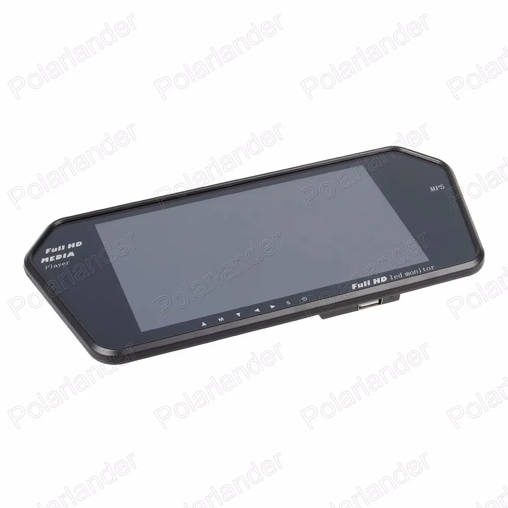 TF USB Bluetooth fm-передатчик MP5 7 дюймов цветной TFT lcd 1024x600 автомобильный монитор для камеры заднего вида парковочный монитор приоритет заднего хода