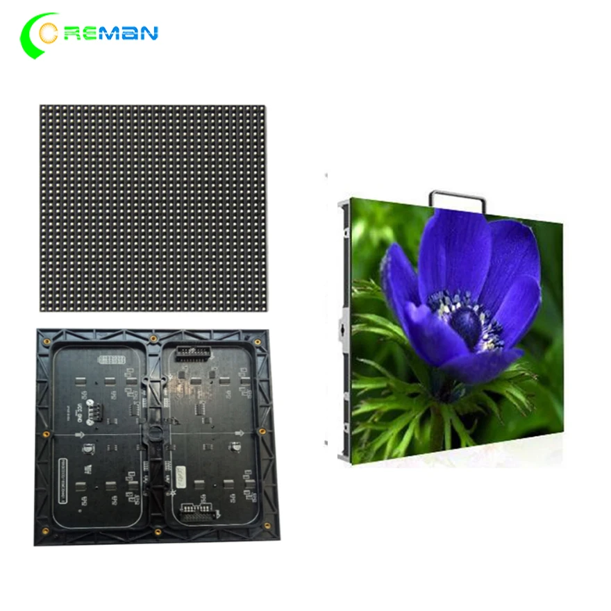 Светодиодный модуль Размеры SMD 3-в-1 видеостена P6 модуль 32x32 RGB светодиодный матричный Панель-6 мм шаг