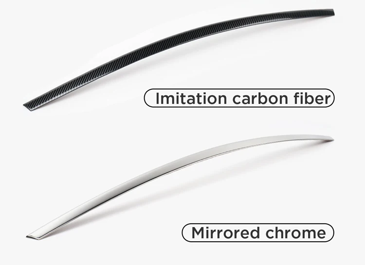 LUCKEASY автомобиль из нержавеющей стали отделка хвоста для Tesla модель 3- хвост ворота Отделка 1 компл