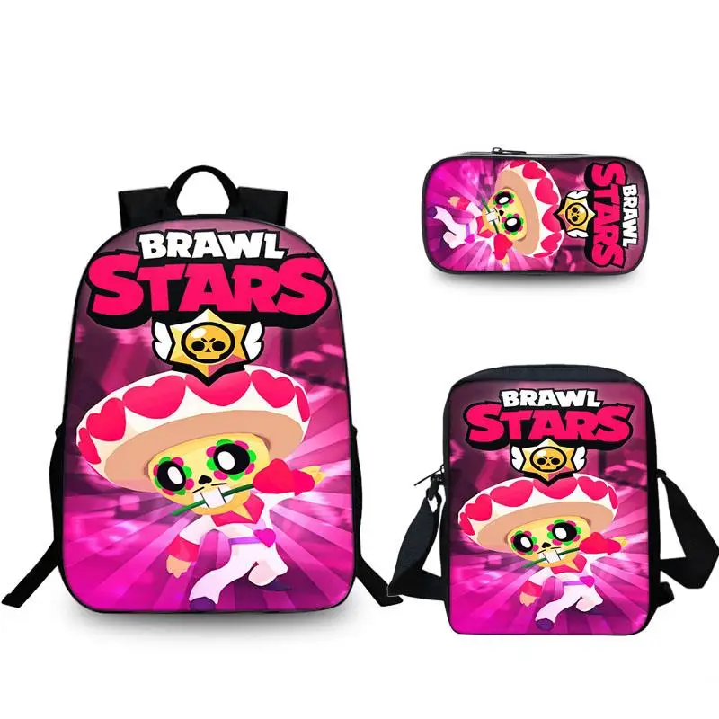 

Famous Games Brawl Stars Schoolbag Lovely Character Backpack for Boys&Girls Cartoon Printing School Bags Kids Mochila Infantil