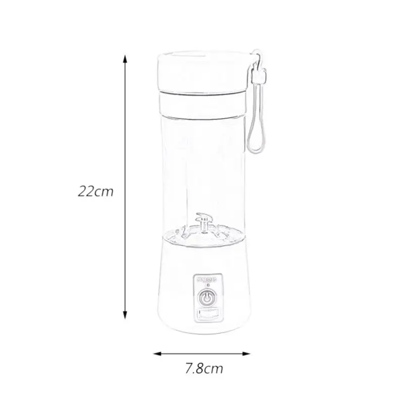 380 мл 4 цвета USB Электрический ручной блендер для приготовления смузи перезаряжаемый Мини Портативный сок ВАСО бутылка для воды