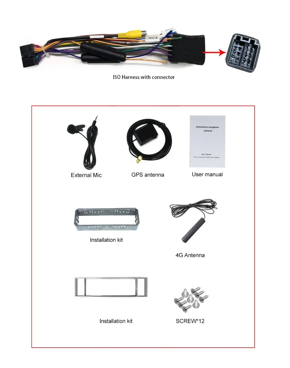 Top 4G+64G Universal 6.2" 1 Din Autoradio Car Stereo Touch Screen Car Audio Radio GPS FM Receiver Carplay Bluetooth DSP 4G Modem BT 17