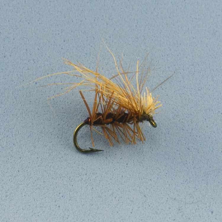 Wifreo 10PCS Deer Hair Caddis Fly Trout Fishing Dry Flies 10 Fly