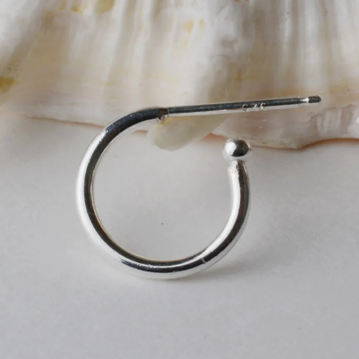 

Solid 925 Sterling Silver Earring Findings Eearwire Hook with Pin for Women Earring Jewelry DIY ,1pair
