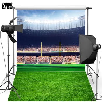 

DAWNKNOW Field Photography Background Celebrate For Children Stadium Lawn Photocall Customize Backdrop For Photo Studio G364