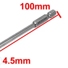 Uxcell 1 шт. 1/" шестигранный хвостовик 4,5 мм наконечник 100 мм Длина PH1 Магнитная Крестовая головка отвертка Биты серебристо-серые