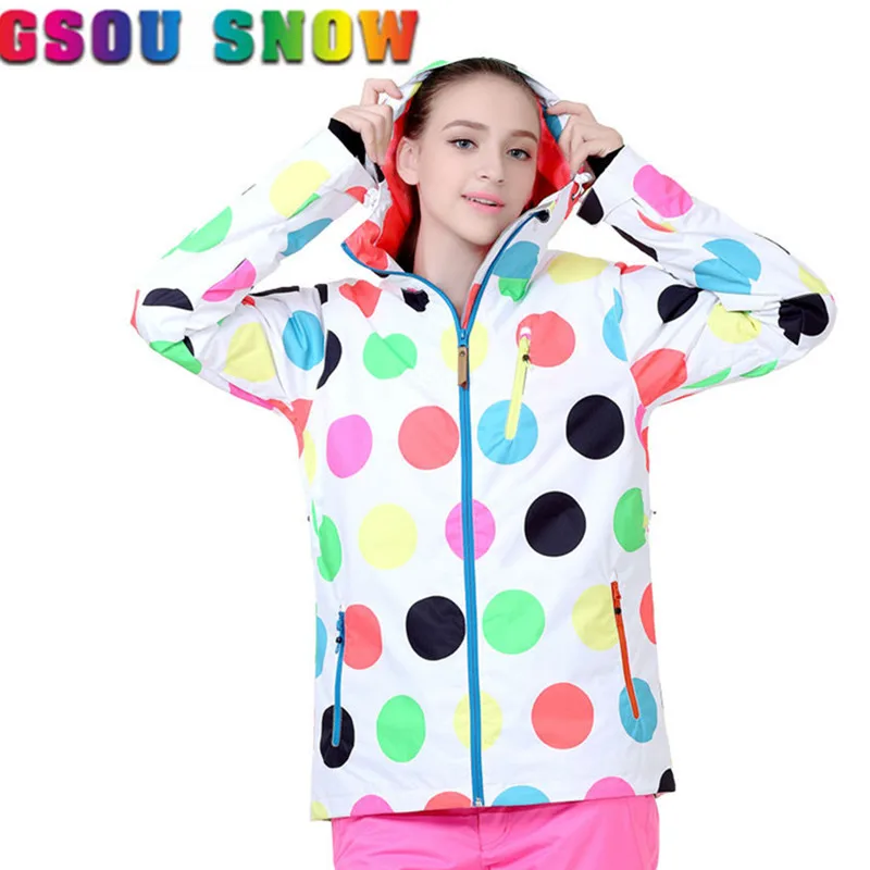 

Gsou Snow Brand Ski Jacket Women Waterproof Snowboard Jacket Professional Winter Sport Jacket Women Outdoor Skiing Snowboarding