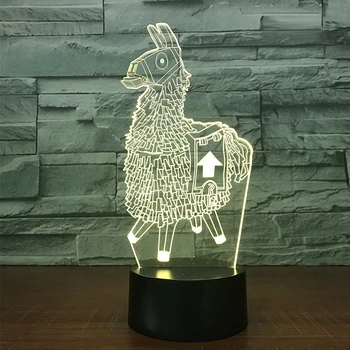 

Llama 3D Acrylic Illusion LED Lava Lamp 7-Color Touch/Remote Control Table Desk Light Room Atmosphere Lighting for Game Fans
