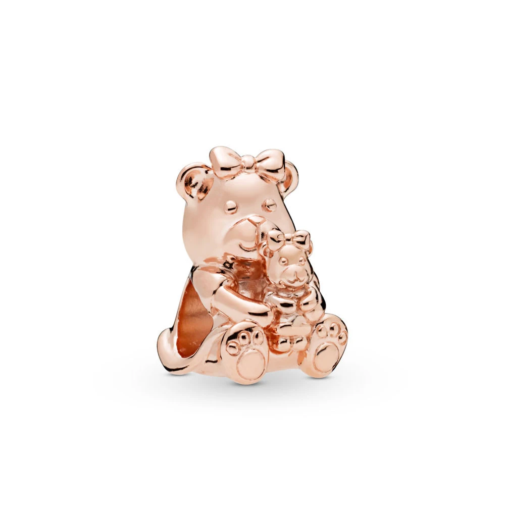 

COSEN PAN 2019 Original 1:1 New Dora Bear Rose Charm S925 Sterling Silver Women's Fashion Charm DIY Beaded Jewelry Birthday Gift