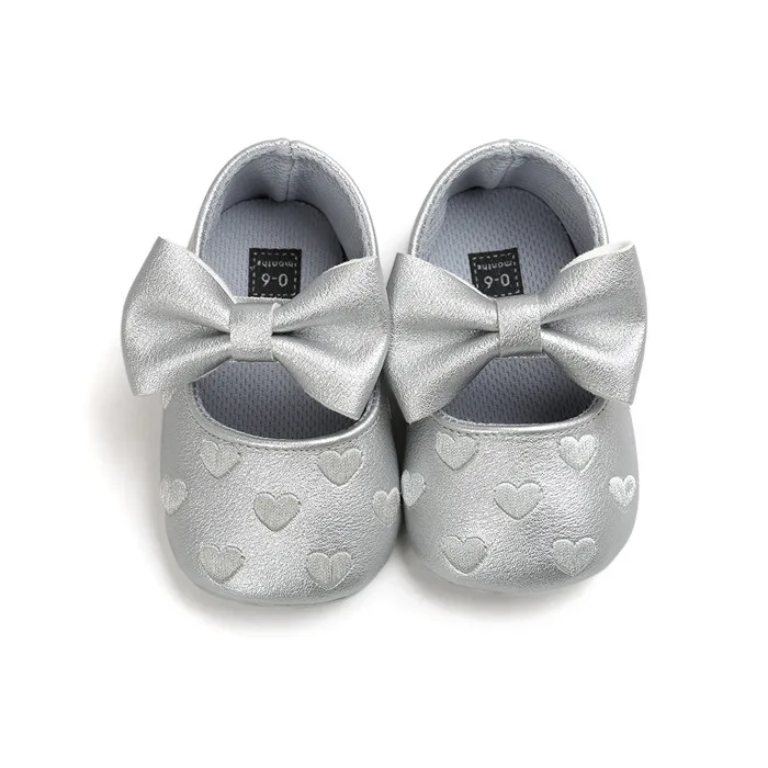 Кожа младенческой обувь для маленьких девочек с принцессы милый стиль 0~ 18 месяцев кроватки. CX50C