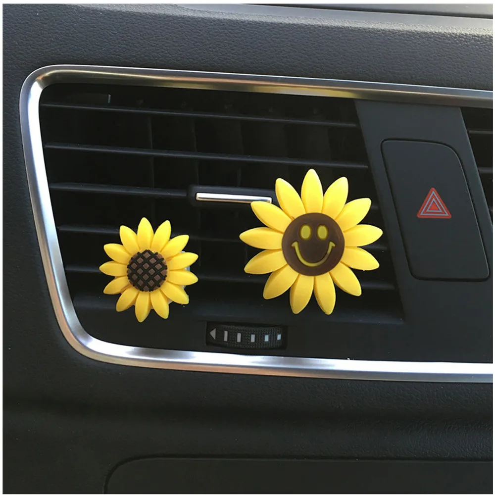 

New Arival Hot Sale Car Multiflora Sunflower Air Outlet Fragrant Perfume Clip Air Freshener Diffuser Dropshipping Air Freshener