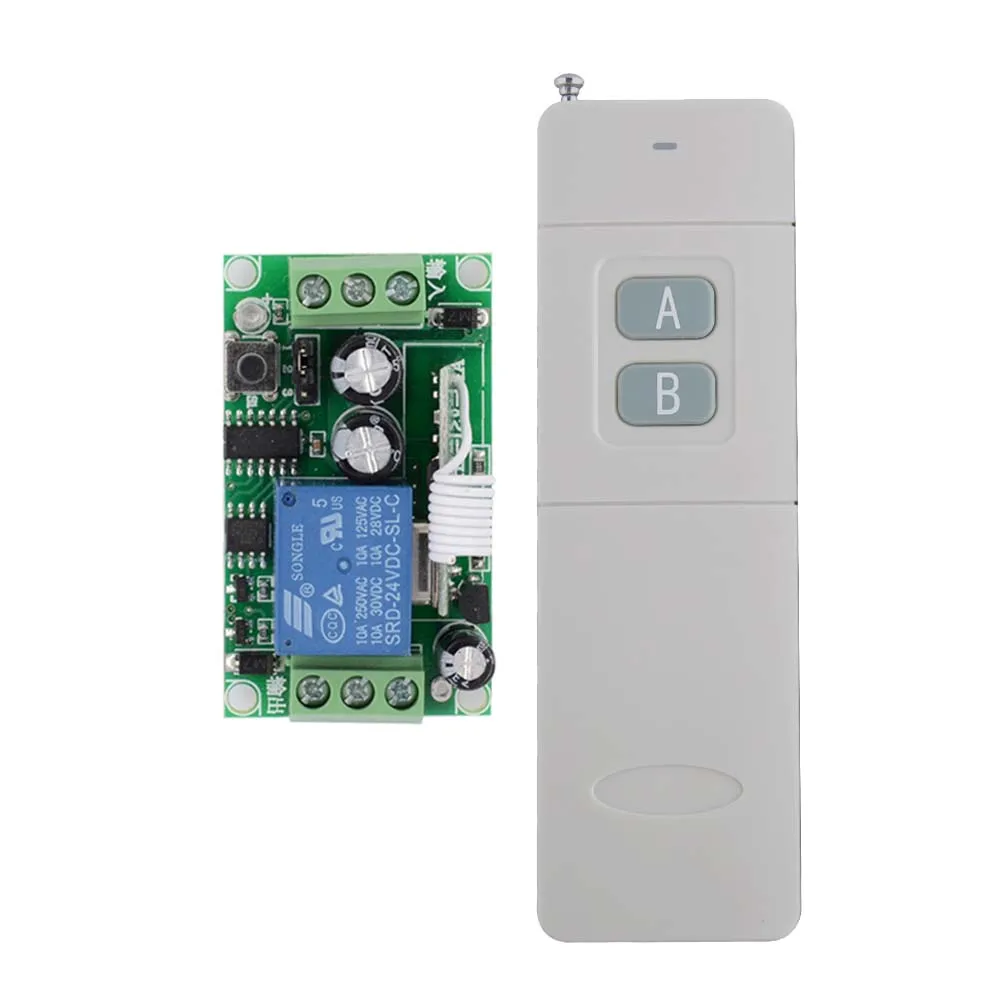 3000m Long Range Remote Control Switch DC 24V 1 CH 10A Relay Receiver Transmitter Learning Light Lamp Wireless Switch 315433MHZ 3000m Long Range Remote Control Switch DC 24V 1 CH 10A Relay Receiver Transmitter Learning Light Lamp Wireless Switch 315433MHZ