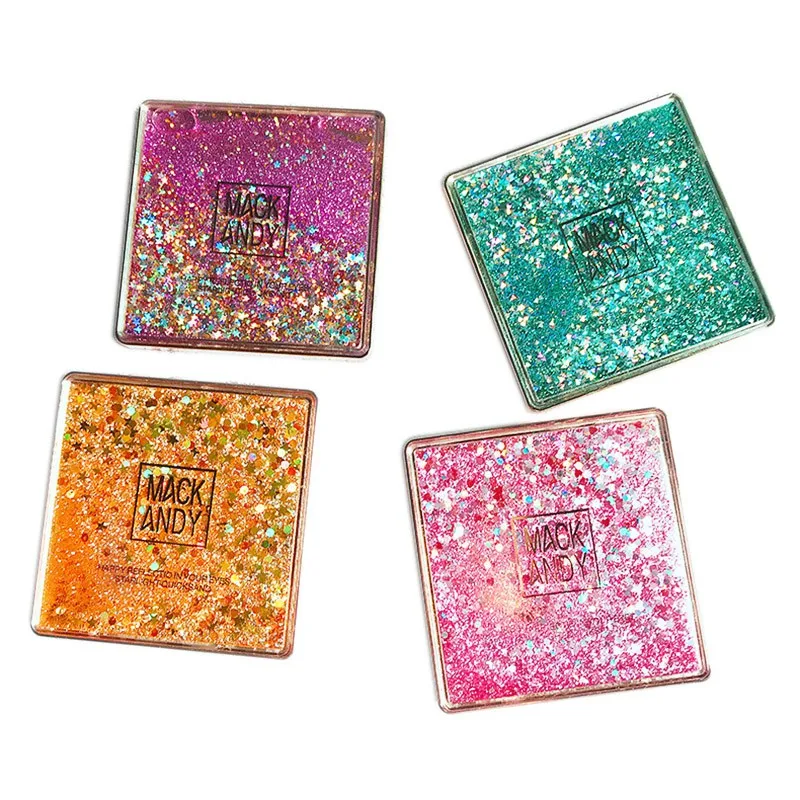 

Flowing Sand Fantasy Eye Shadow Palette Unique Design Earth Waterproof Shinning Matte Eyeshadow 12 Colors