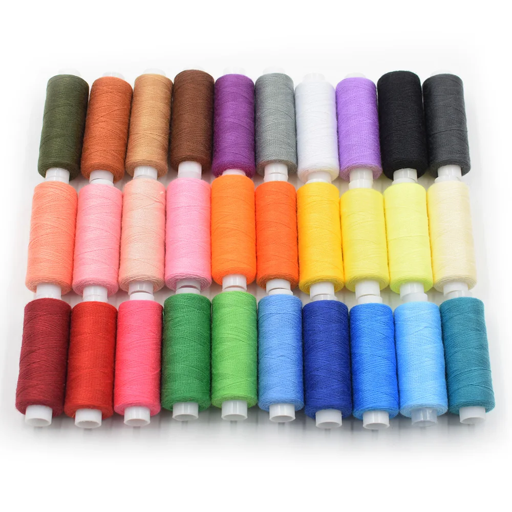 Buy 30Pcs Colorful 250 Yards machine embroidery thread