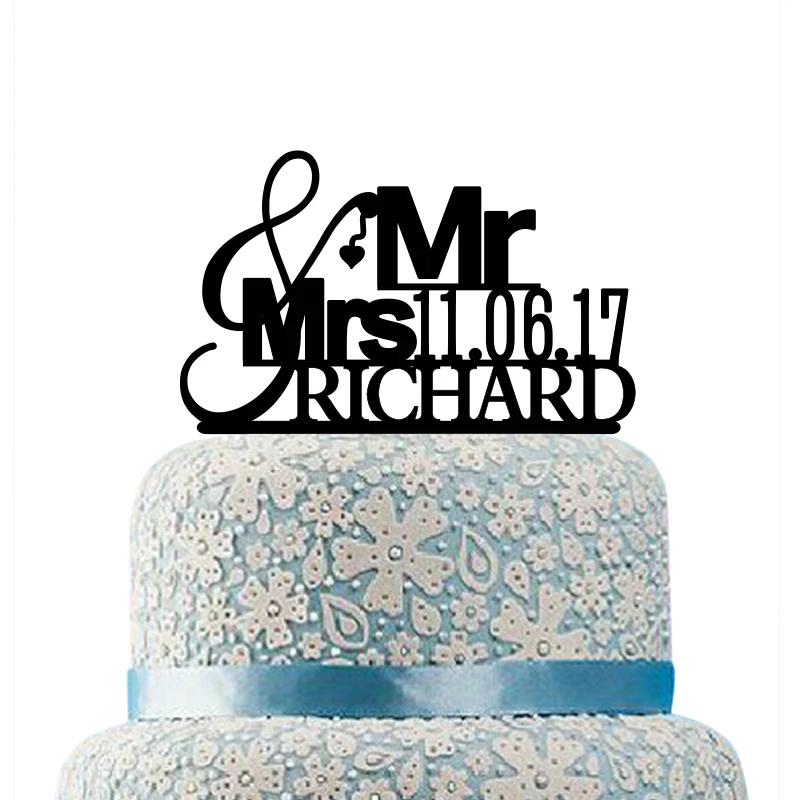 

Personalized Mr and Mrs Wedding Cake Topper Acrylic Love Wedding Cake Topper with Letters Date Number Wedding Cake Topper Mr Mrs