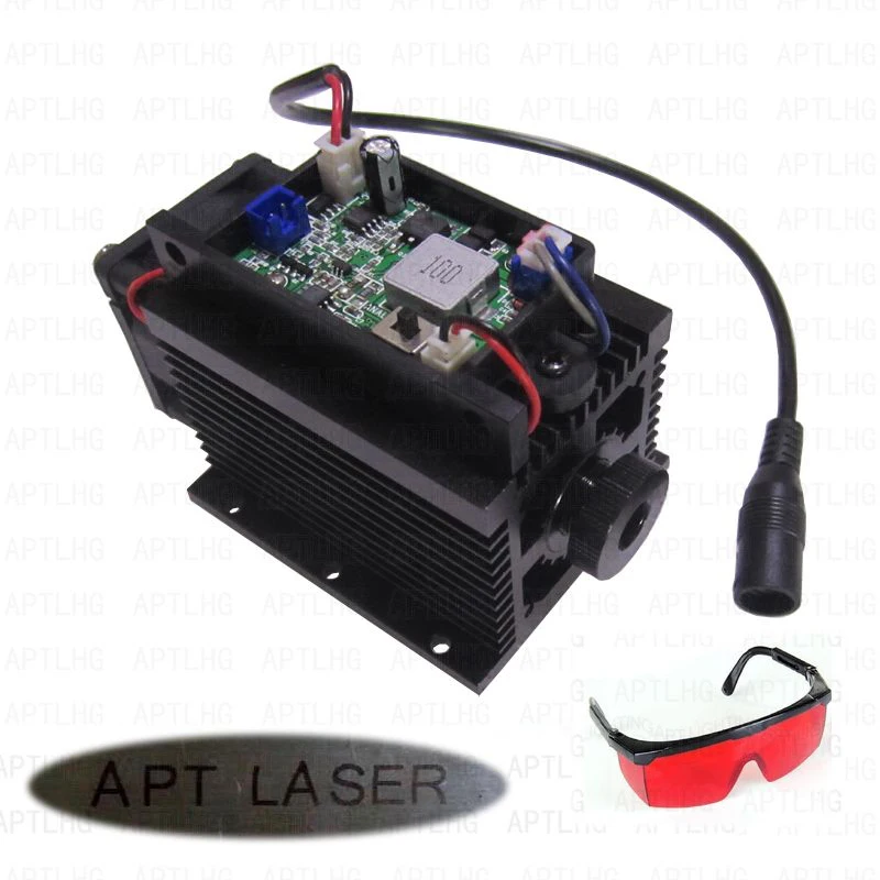 

DIY CNC Cutte Focusable TTL / Analog 450nm 445nm 15W 15000mW blue laser module Engrave metal stainless steel iron aluminum stone