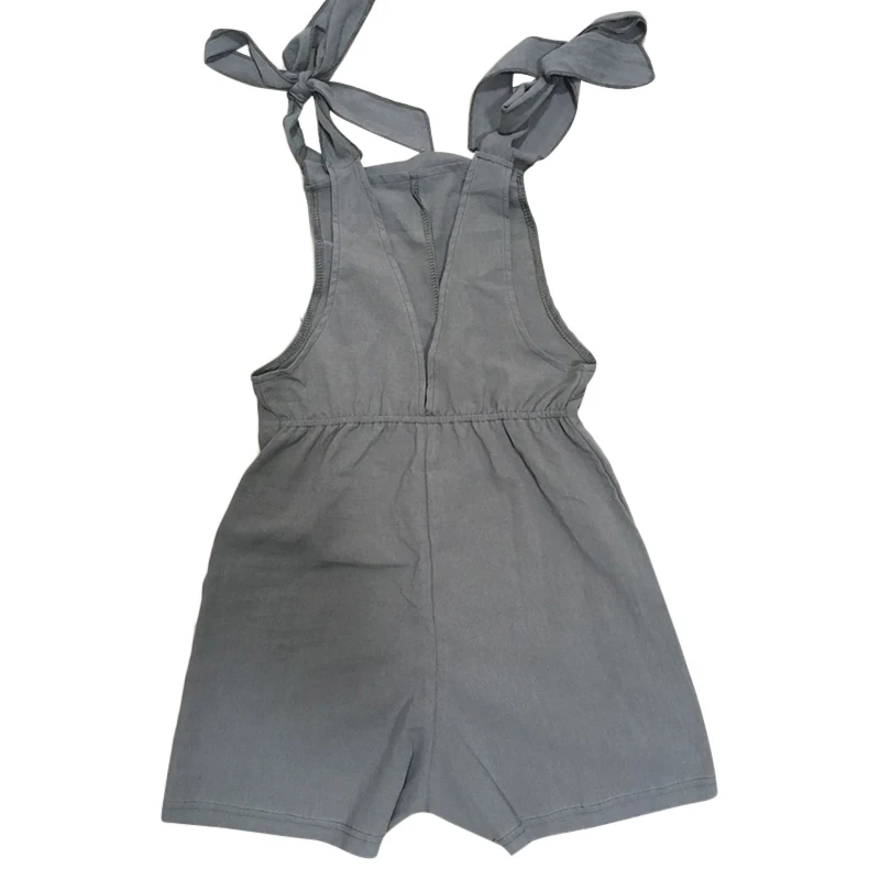 Summer Women Casual Shorts Overalls Ladies Sleeveless Solid Holiday Jumpsuit New