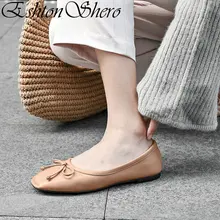 Eshtonshero Для женщин водонепроницаемые Мокасины, обувь на плоской подошве из натуральной кожи+ ПУ кожи, на платформе, летние красные туфли острый носок черный женские лоферы обувь Размер 34–39