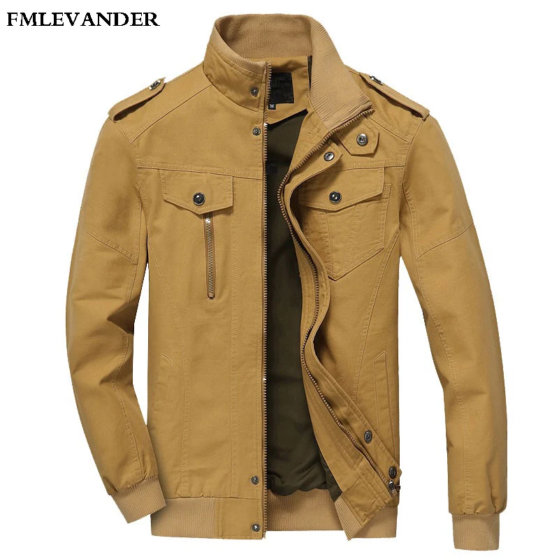 

3 colors 6XL 2019 Spring Mens Jackets And Coats Stand Collar Casual Jackets Men Bomber Jackets