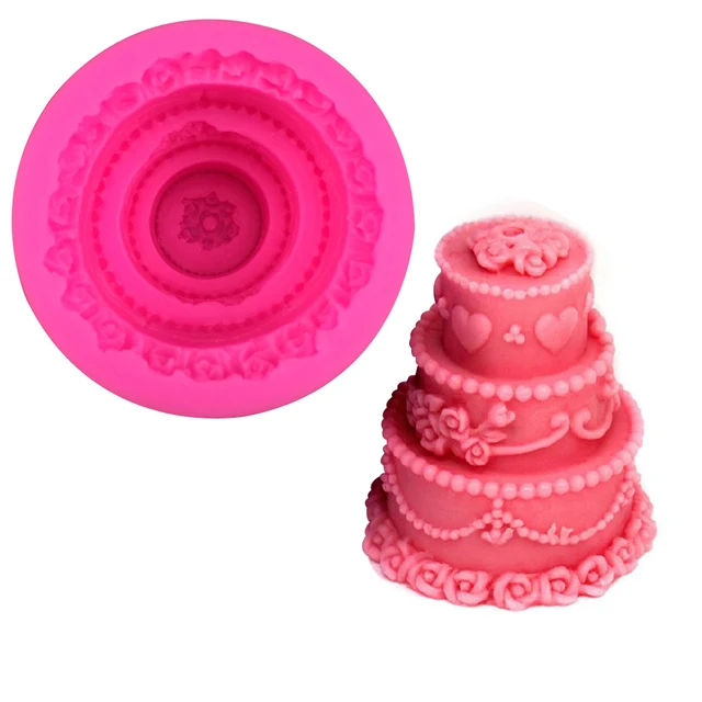 three tier cake shape