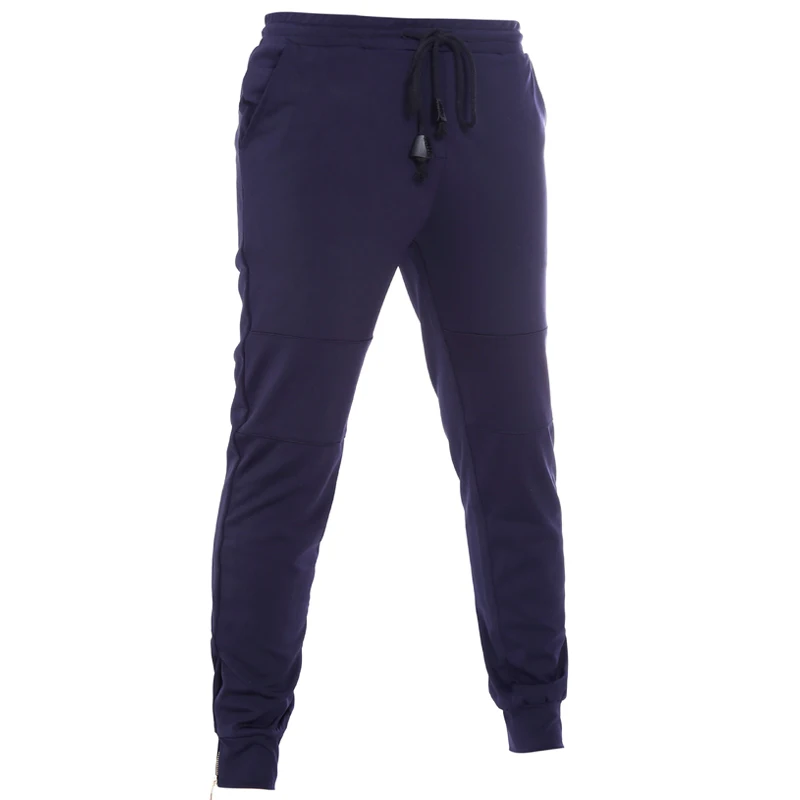 Мужские джоггеры Брендовые мужские брюки повседневные однотонные брюки хип-хоп женские штаны для бега темно-синие спортивные брюки