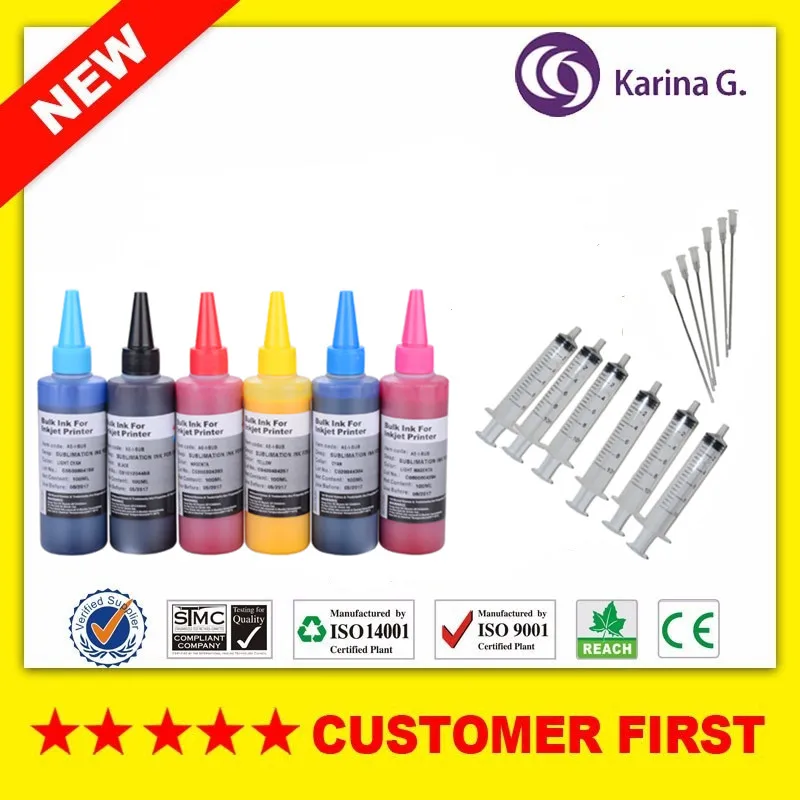 100ML 6 Colors Sublimation Ink Heat Transfer Ink For EPSON Inkjet