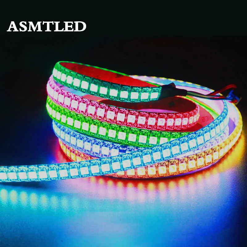 1 м/5 м WS2812B 30/60/144 светодиодов/м Smartled pixel RGB индивидуально Адресуемая Светодиодная