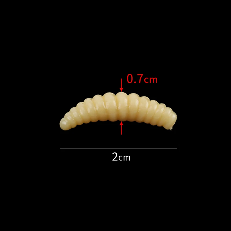 100 шт./лот мягкие рыболовные приманки Maggots мягкая искусственная приманка червь рыба приманка