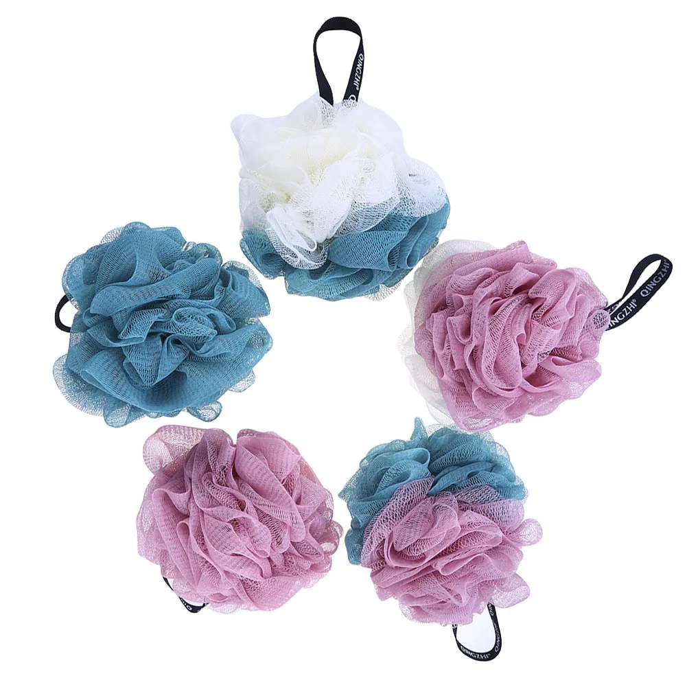 New Japanese Style Soft Mesh Soft Bath Sponge With Rope Body