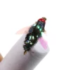 12# 4pcs   Brass Bead Head Slowly sinking   High Quality Peacock Nymph Trout Fishing Flies  Artificial Insect Bait Lure Fishing ► Photo 3/6