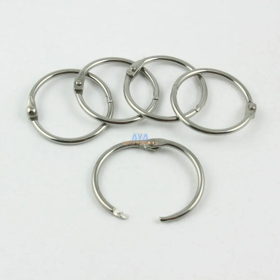 30 Pieces 22mm Stainless Steel Curtain Rings Curtain Open Rings Sliding Hook