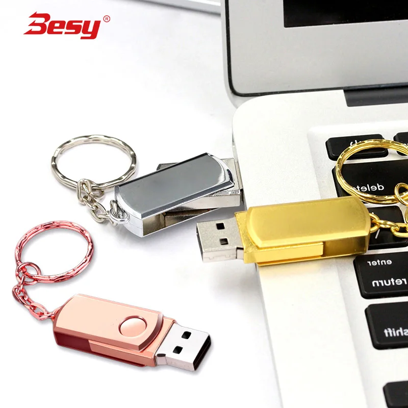 Usb флеш накопитель 64 ГБ 32 16 8 4 водонепроницаемый металлический серебристый u диск