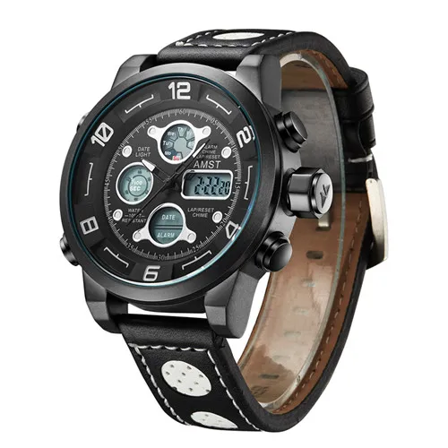 Authentic AMST Amy when special waterproof LED multi function quartz watch military watch watch outdoor sport