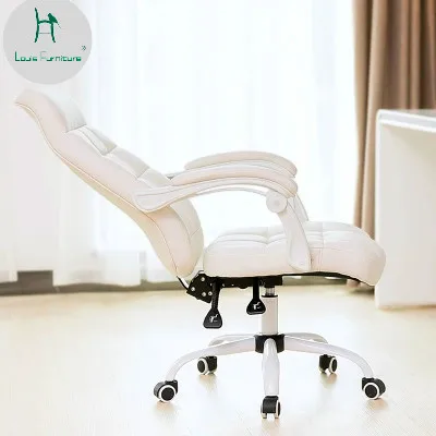 

Louis Fashion Computer Chair Office Swivel Modern Simple White Stool Seat