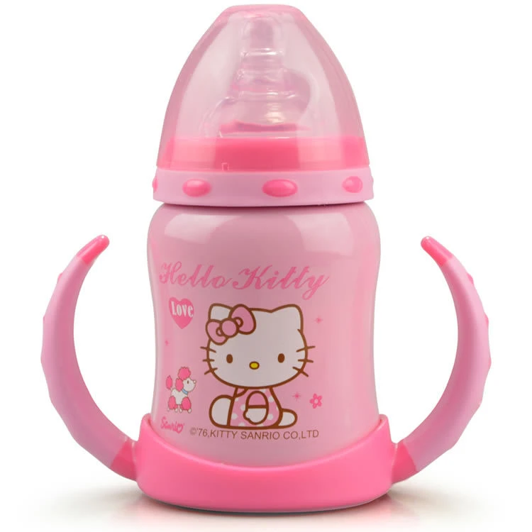 15新しい到着し た真空フィーダー用赤ちゃん ハロー キティ漫画哺乳瓶ステンレス鋼ミルク ボトル哺乳瓶 Bottle Sterilizer And Dryer Bottle Opener Key Chainfeeder Cable Aliexpress