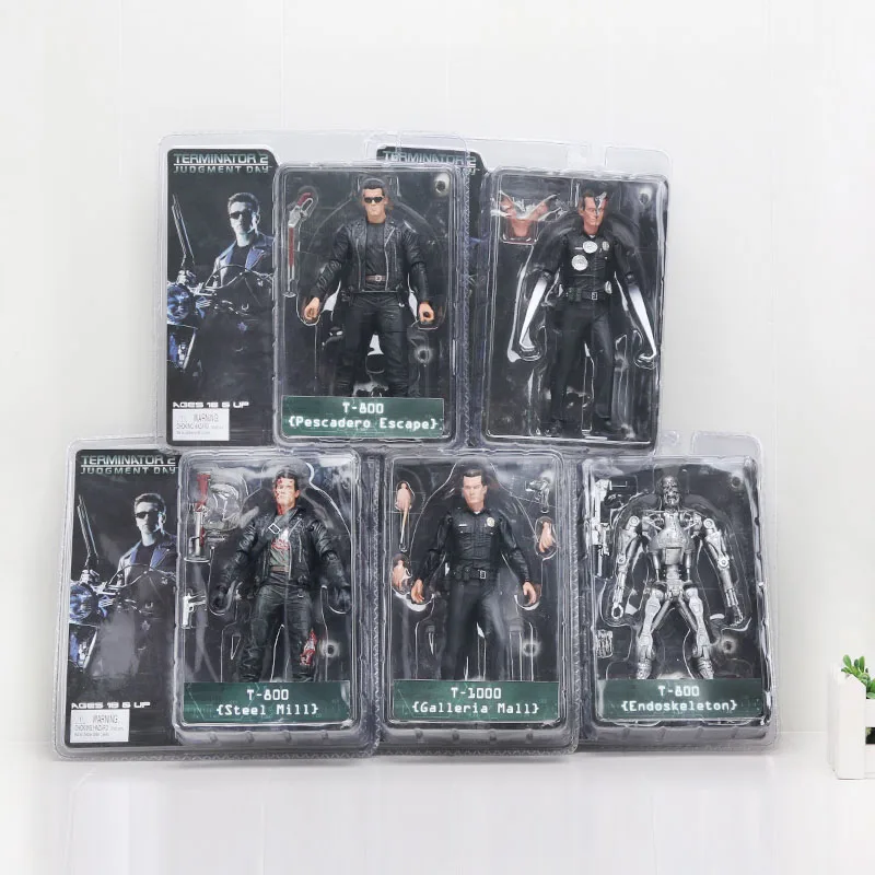

The Terminator 2 Action Figure T-800 Cyberdyne Showdown endoskeleton galleria mall STEEL MILL endoskeleton PVC Figure Toy 18cm