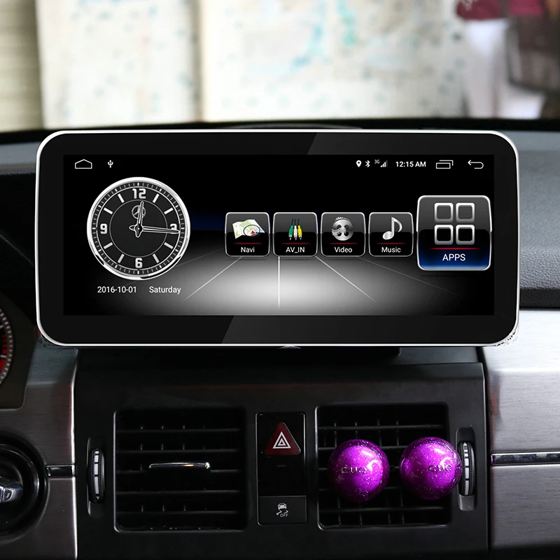 Ugode Autoradio Car Multimedia 10.25 Inches Radio Coche Screen Monitor GLK 300 320 350 200 220 280 250 For Mercedes Benz GLK 200