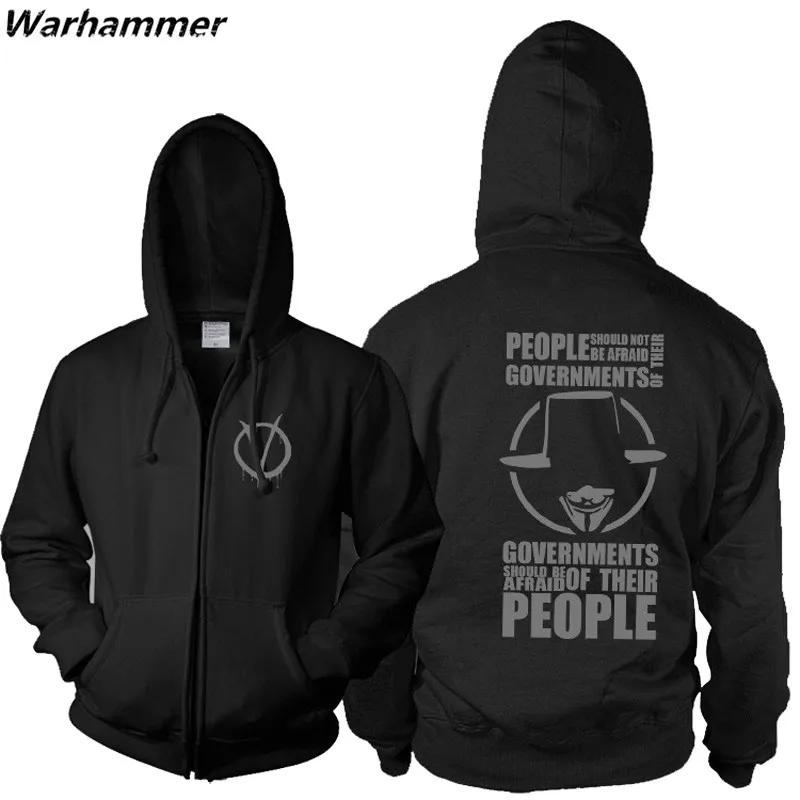 Новый мастер фехтовальщик анархист V для Вендетта zip up hoodie &amp sweatshirt компьютер