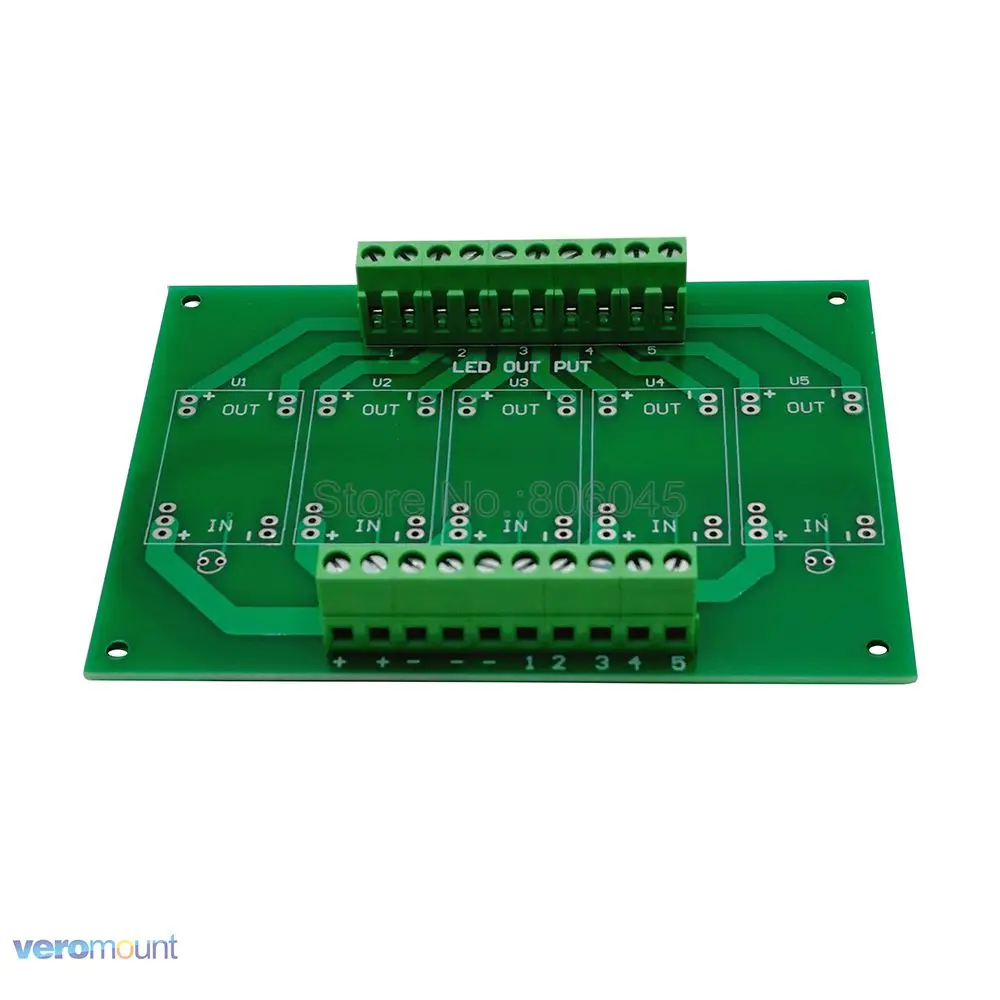 

5 Channel LDD Led Driver LDD Circuit PCB Board LDD Dimmer Controller Portable Lighting Accessories