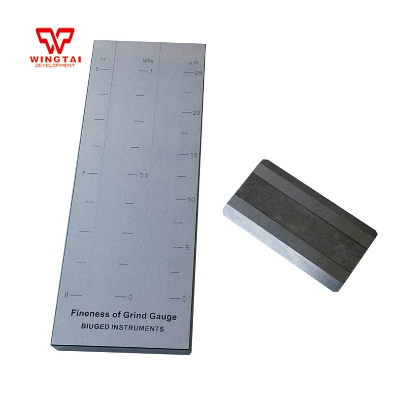 

BGD242/1 (0-25um) Division Value 1.25um Stainless Steel Double Groove Fineness Grind Gauge