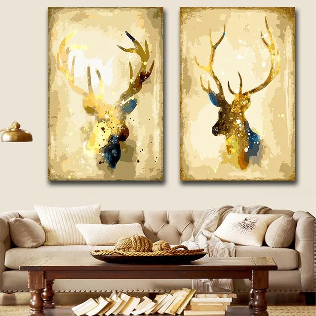 DIY-colorings-pictures-by-numbers-with-colors-Gold-deer-Giraffe-illustration-picture-drawing-painting-by-numbers.jpg_640x640