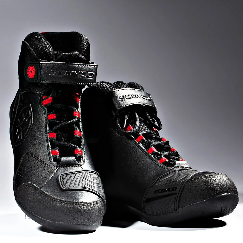 SCOYCO MBT009; моторы; байкерские ботинки в байкерском стиле; Мужские ботинки в байкерском стиле; обувь в байкерском стиле из водонепроницаемого материала; Botas; мужские ботинки